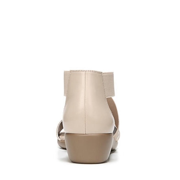Blush Pink Elastic Straps Comfort Wedge Sandal - Picture 4 of 4